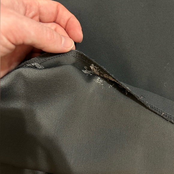 LOFT tulip dark grey A-line work dress, size 2 - Picture 12 of 12